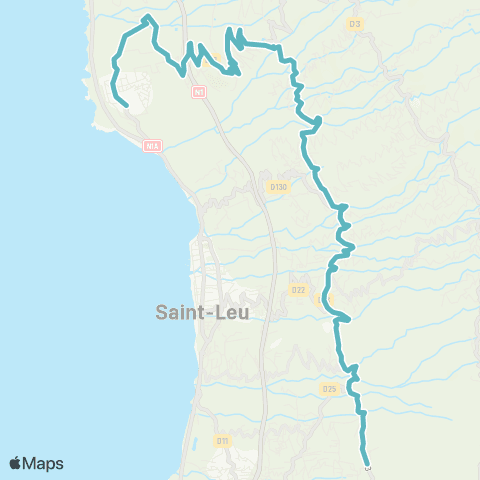 Kar'Ouest Scolaire Chemin Entre-Deux--Collège Pointe des Châteaux map