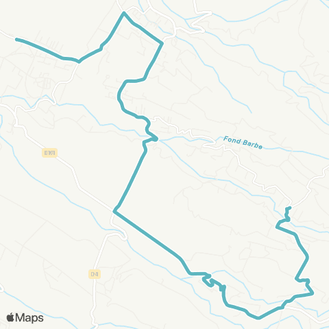 Kar'Ouest Scolaire Bras Canot--Lycée Plateau Caillou map