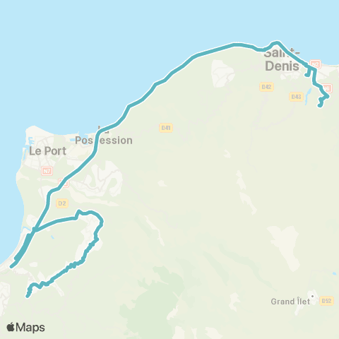 Kar'Ouest Scolaire Lycée Agricole Bois Rouge--Lycée N. Bois de Nèfles map
