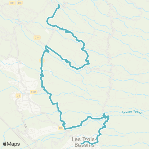 Kar'Ouest Scolaire RD 101--Lycée Plateau Caillou map