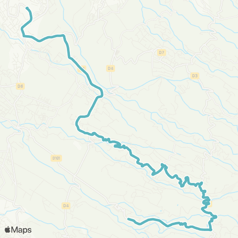 Kar'Ouest Scolaire Mairie Barrage--Lycée Plateau Caillou map