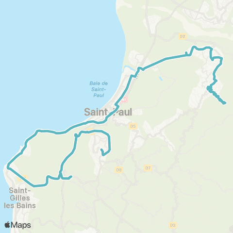 Kar'Ouest Scolaire Chemin Hoareau Bas--Collège Jules Solesse map