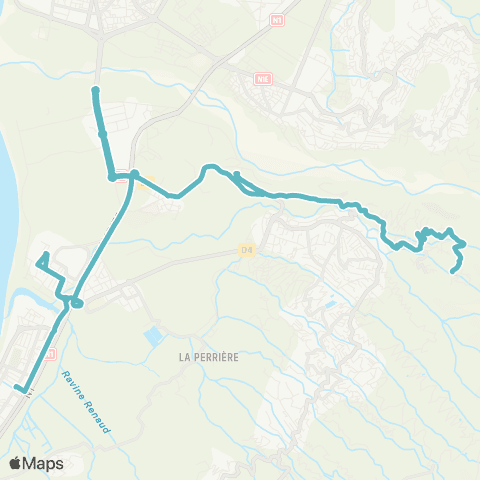 Kar'Ouest Scolaire Les Filaos--École Maternelle le Ruisseau map