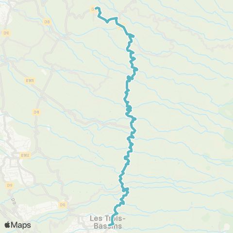 Kar'Ouest Scolaire Croisée Bois Rouge--Lycée Plateau Caillou map