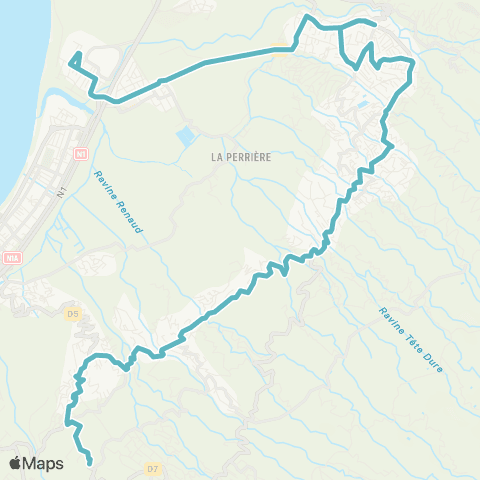 Kar'Ouest Scolaire Lycée Agricole Bois Rouge--Collège Antoine Soubou map