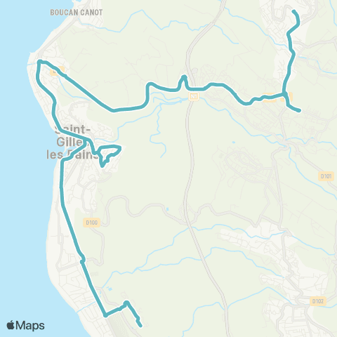 Kar'Ouest Scolaire La Souris Chaude--Collège des Aigrettes map