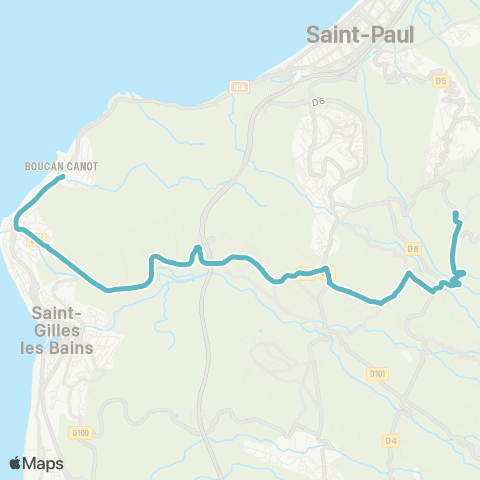 Kar'Ouest Scolaire Mont Rocquefeuil--Lycée Louis Payen map