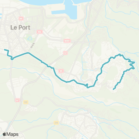 Kar'Ouest Scolaire Église de Ste-Thérèse--Lycée de la Possession map