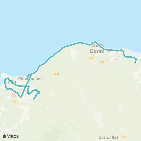 Kar'Ouest Scolaire Église de Ste-Thérèse--Lycée le Verger map