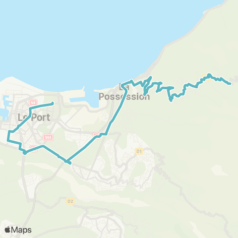 Kar'Ouest Scolaire Pichette (Boutique Thomas)--Lycée de la Possession map