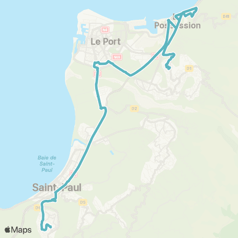 Kar'Ouest Scolaire ZAC de Ste-Thérèse--Lycée Plateau Caillou map
