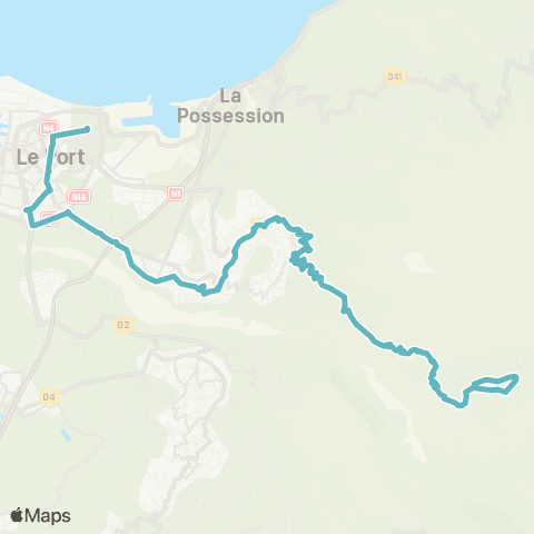 Kar'Ouest Scolaire Poteau Vert--Lycée Lepervanche map