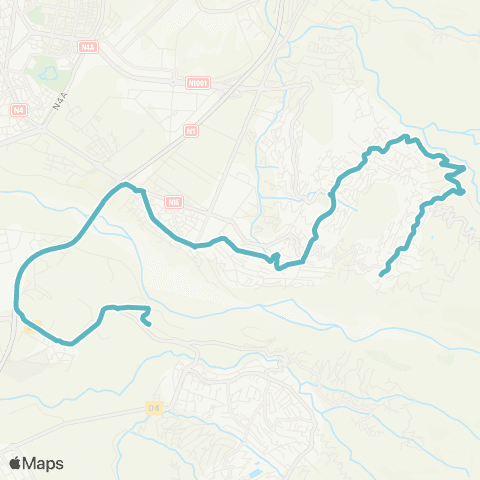 Kar'Ouest Scolaire Point Retournement Ratinaud--Jean-Jacques Rousseau map