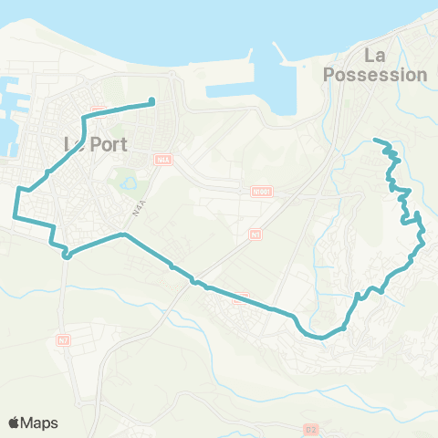Kar'Ouest Scolaire Ravine des Lataniers N°148--Leconte Delisle map