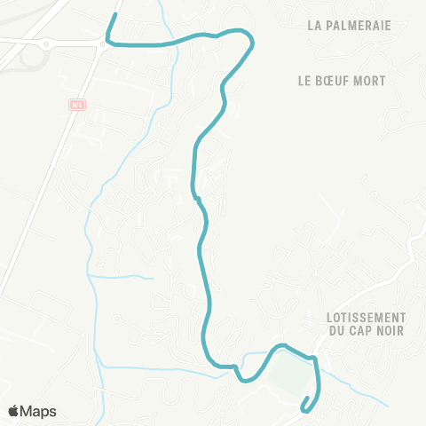 Kar'Ouest Scolaire Dos d'Âne (Poteau Vert)--Lycée Agricole de Sans Souci map