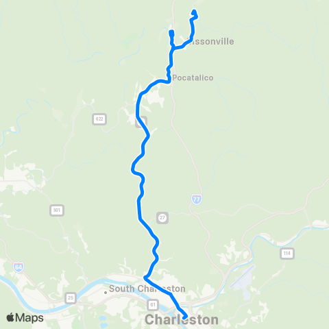KRT Sissonville map
