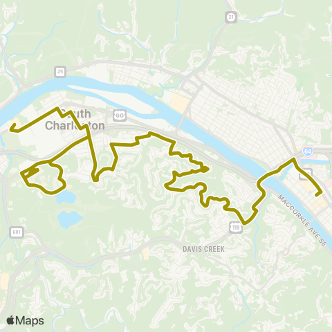 KRT Fort Hill / Montrose map