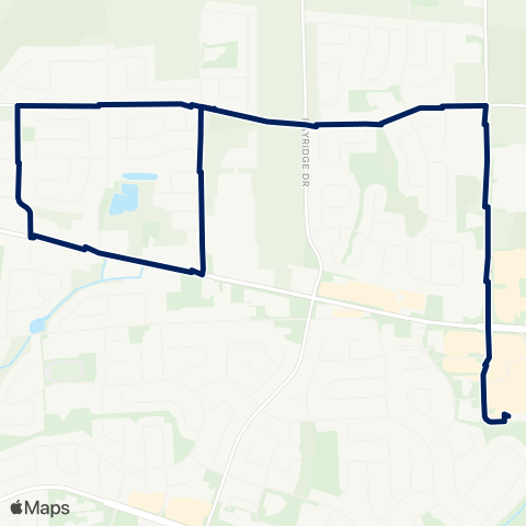 Kingston Transit Woodhaven - Cataraqui Centre map