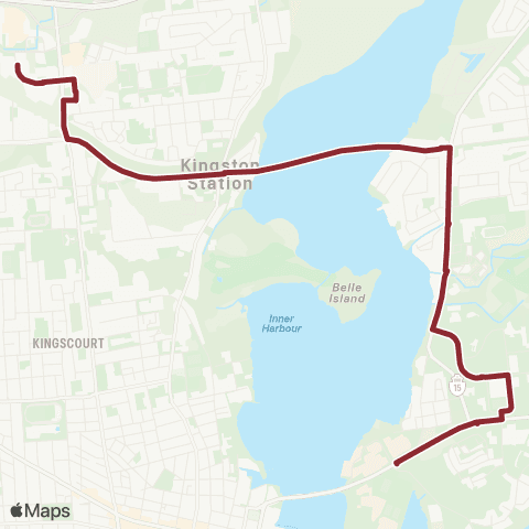 Kingston Transit King's Crossing - Downtown map