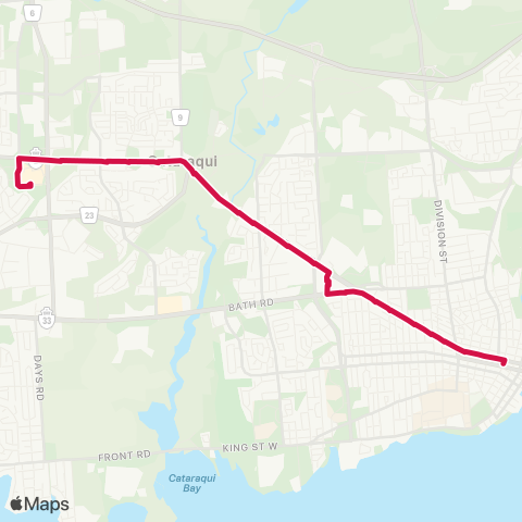 Kingston Transit Downtown - Cataraqui Centre map