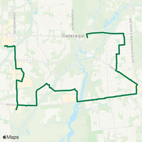 Kingston Transit Cataraqui Centre - Train Station map