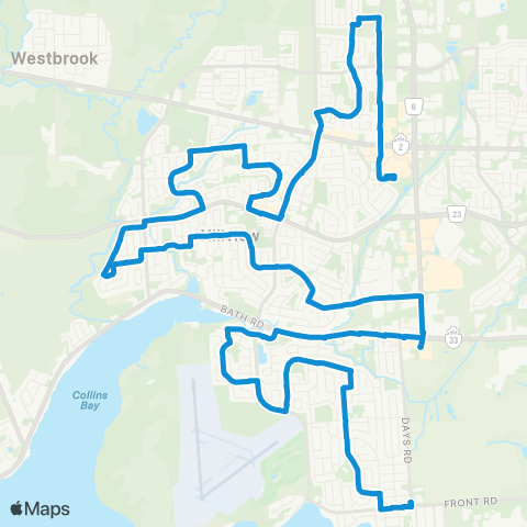 Kingston Transit Centre 70 Park & Ride - Cataraqui Centre map