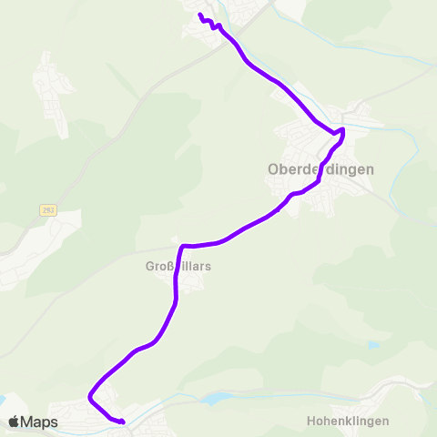 KVV Oberderdingen-Flehingen ↔︎ ZOB map