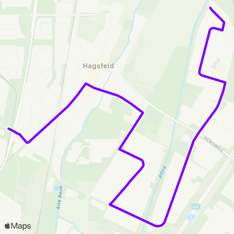 KVV Fächerbad (Hagsfeld) ↔︎ Rossweid (Grötzingen) map