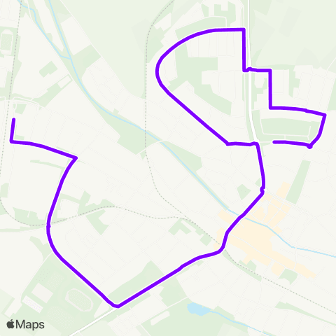 KVV Huttenkreuzstr. (Ettlingen) ↔︎ Ettlingen Westbahnhof map