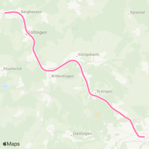 KVV Germersheim ↔︎ Söllingen map