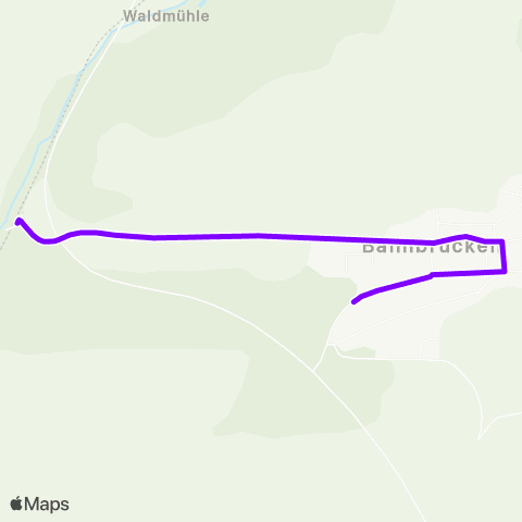 KVV Bahnbrücken Bf ↔︎ Gochsheimer Str. (Bahnbrücken) map