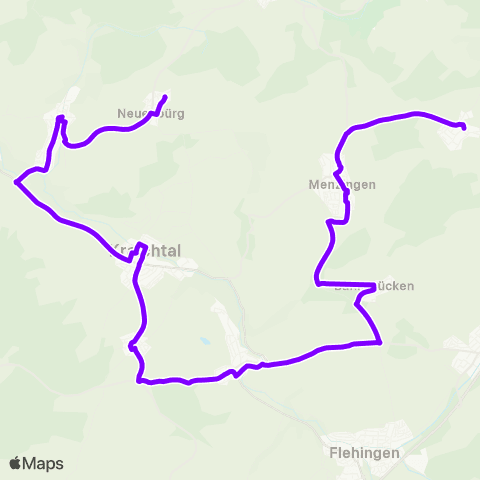 KVV Raiffeisenbank (Neuenbürg) ↔︎ Röhrbrunnen (Landshausen) map