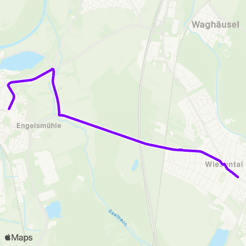 KVV Schulzentrum (Philippsburg) ↔︎ Karlsruher str. (Wiesental) map