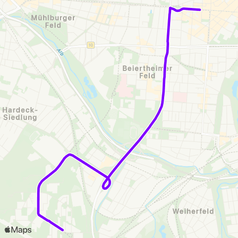 KVV 14 Oberreut ↔︎ 14 Europapl. map