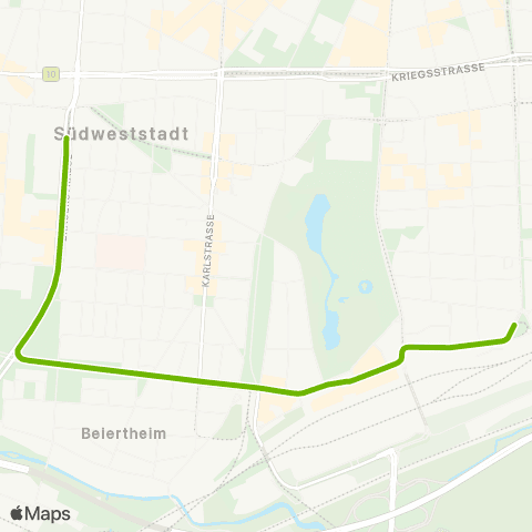 KVV 6 Arbeitsagentur über Hbf ↔︎ 6 Tivoli über Hbf map