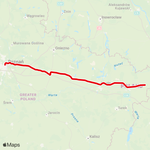 Koleje Wielkopolskie Koleje Wielkopolskie map