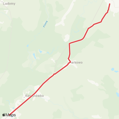 Koleje Wielkopolskie Rogoźno Wlkp. — Poznań (Zastępcza Komunikacja Autobusowa) map