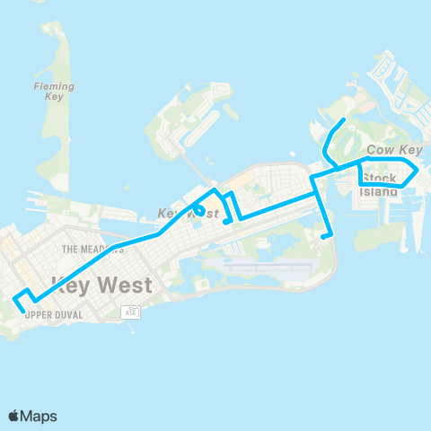 Key West Transit Workforce map