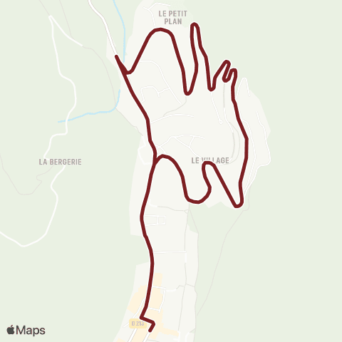 Navette des Deux Alpes Nocturne 1800 map