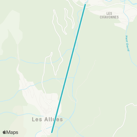 Remontées mécaniques des 3 Vallées TC Olympe 1 (Brides → Mid) (Brides-les-Bains) map