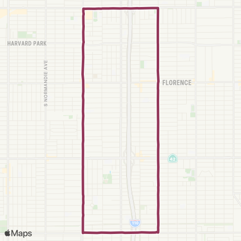 LADOT DASH DASH Vermont / MainLoop map