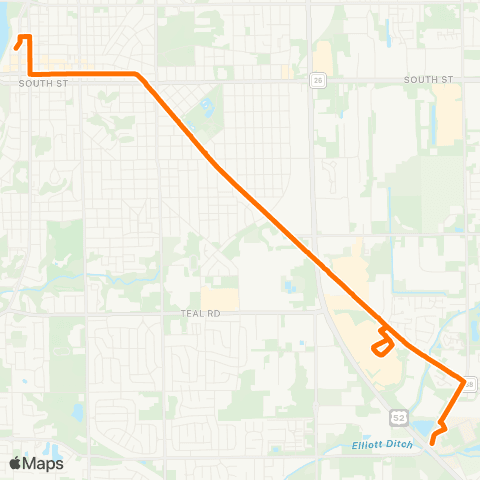 CityBus Main Street map