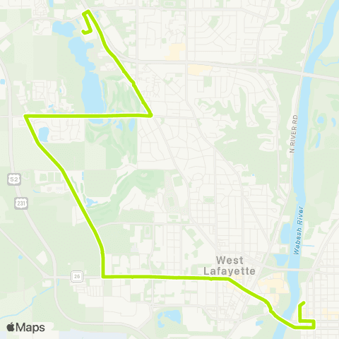 CityBus McCormick Road map