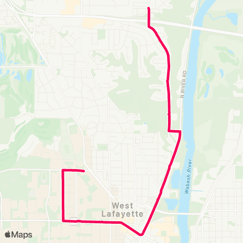 CityBus Happy Hollow Road map