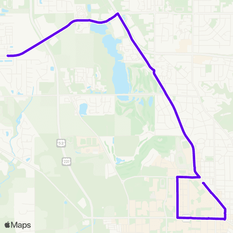 CityBus Cumberland Express map