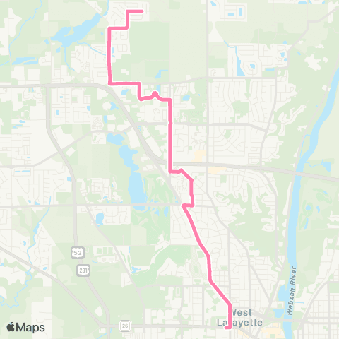 CityBus Northwestern Avenue map