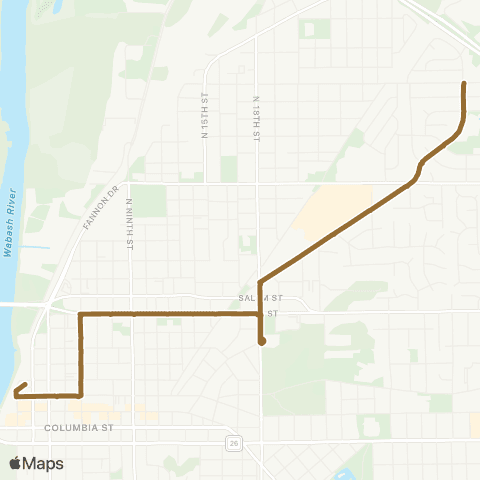 CityBus Union Street map