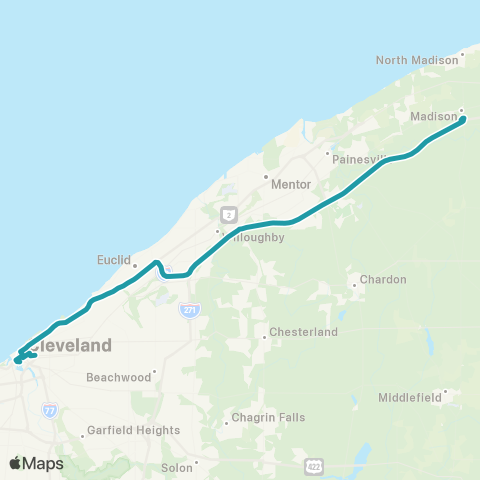 Laketran Madison / Lakeland Park-N-Ride map
