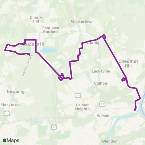 LANta Forks - Nazareth map
