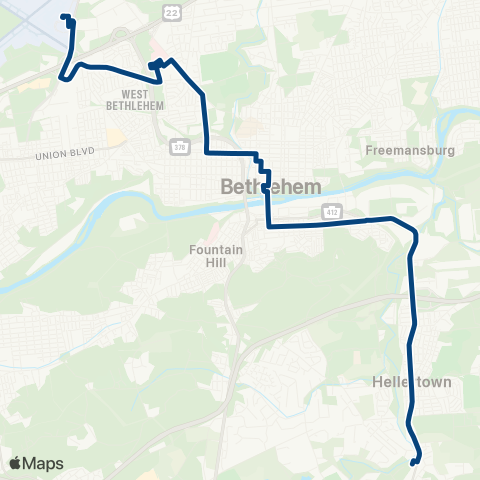 LANta Hellertown map
